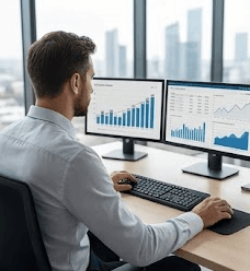 un homme qui travail