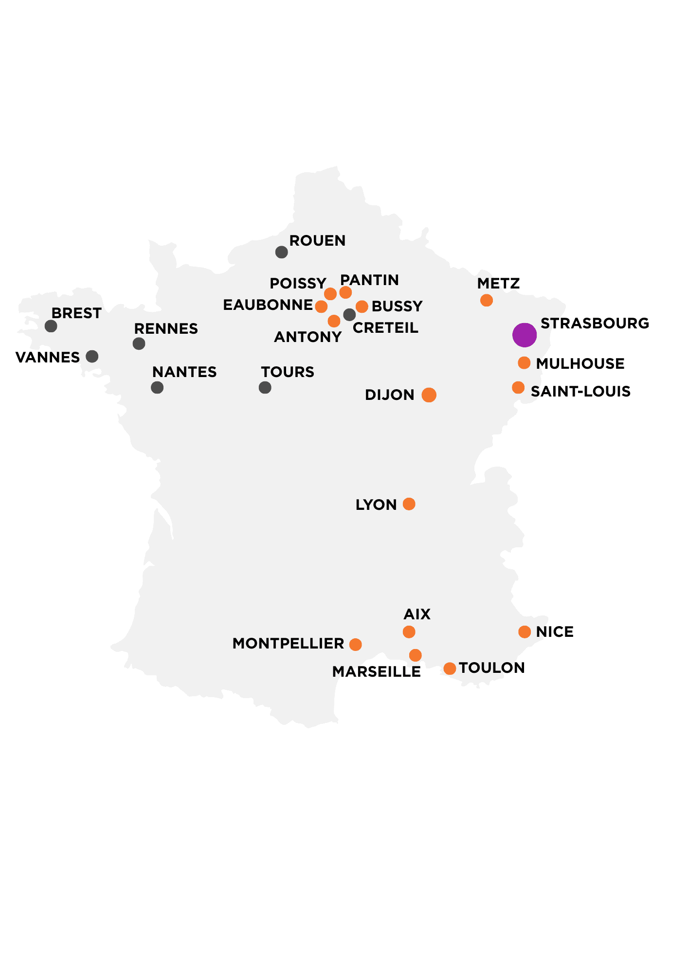 carte de la France