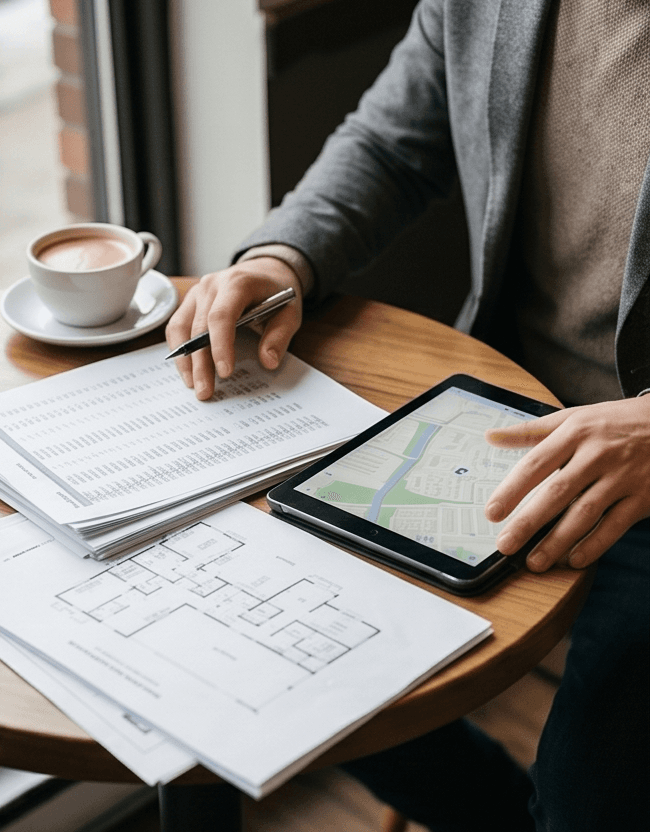 travail sur des plans