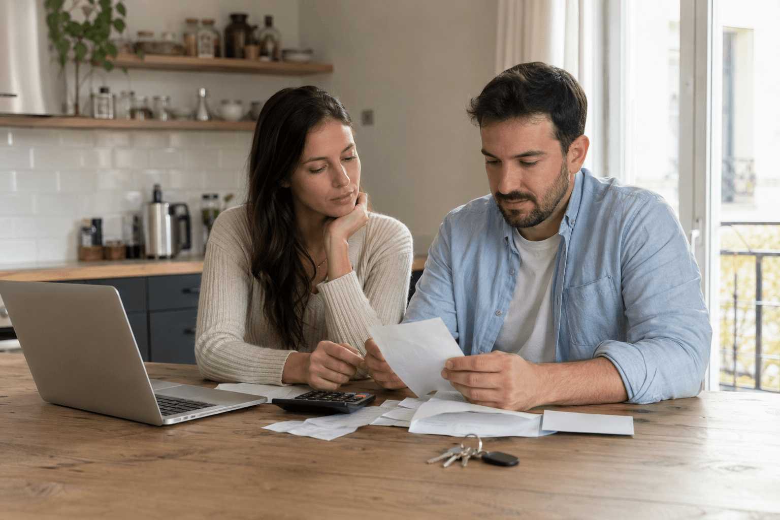 un homme et une femme qui s'informe