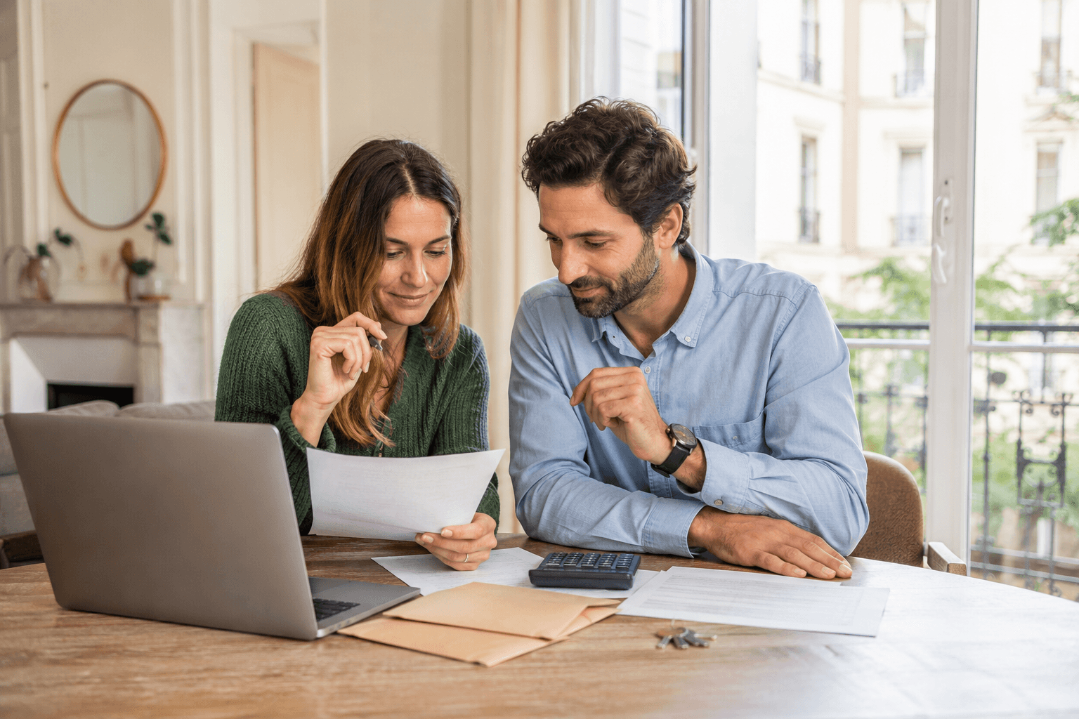 deux personnes devant un ordinateur