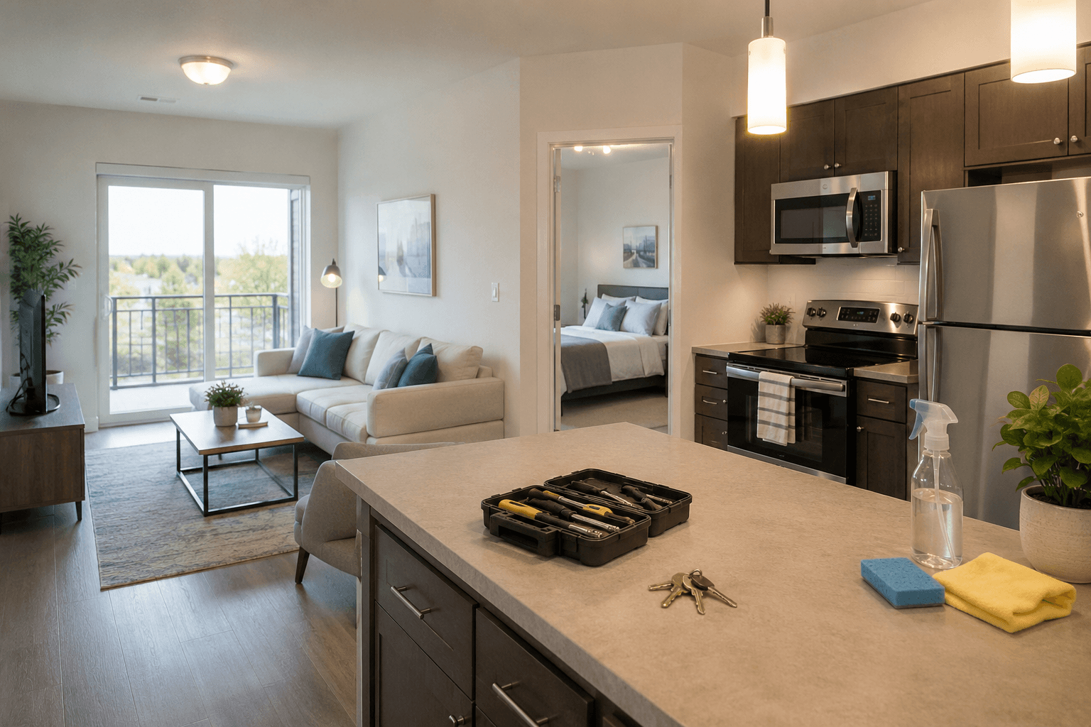 intérieur d'appartement neuf